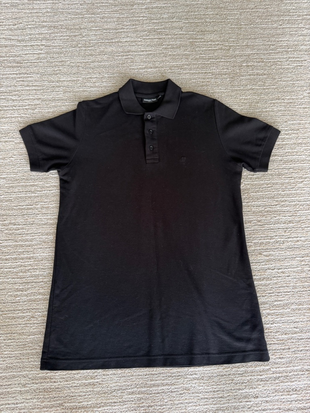 Audemars Piguet Men's Black Short-Sleeve Polo